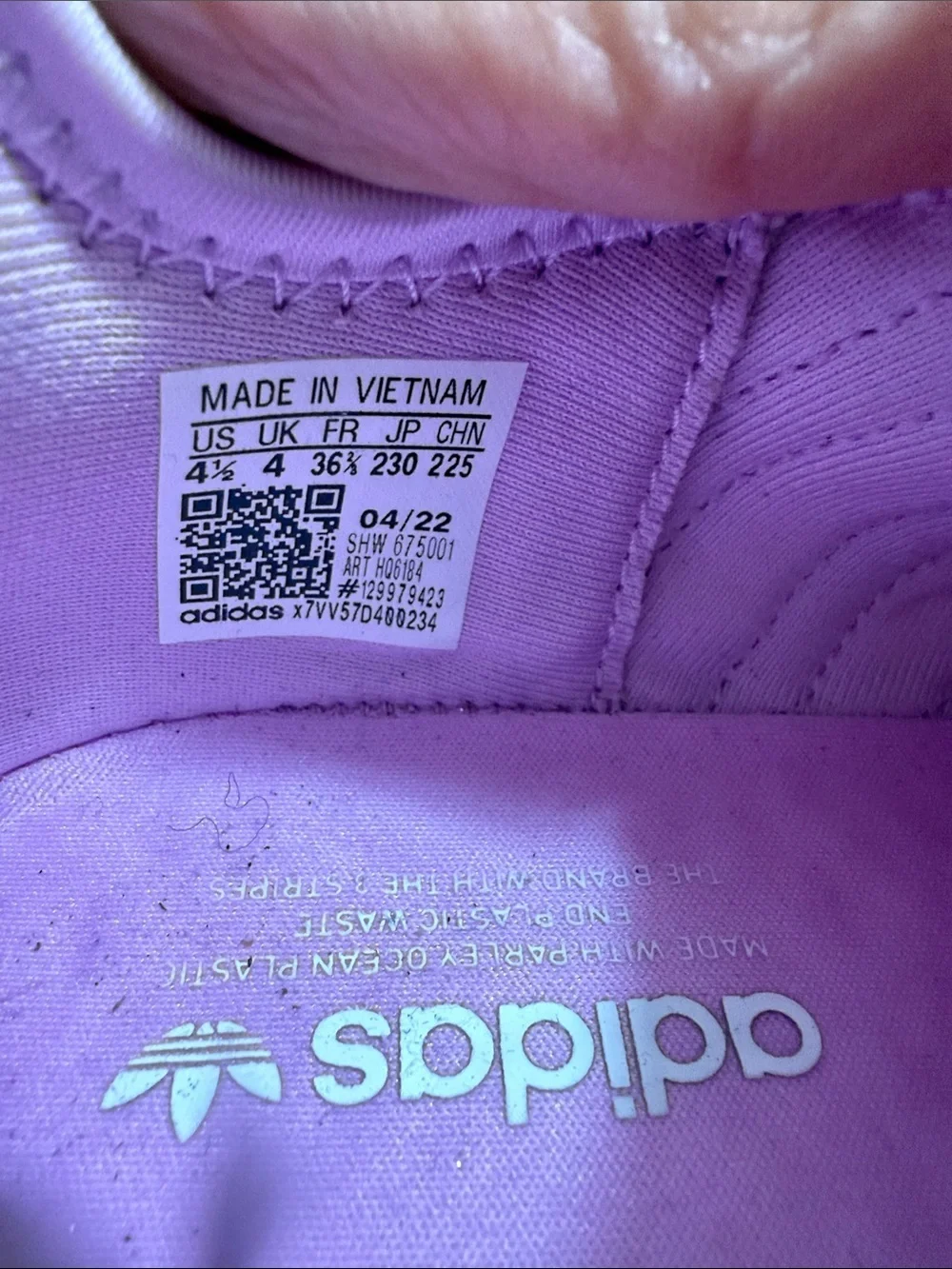 Adidas J Bliss Lilac and Yellow Sneakers-NWOT Size 4.5